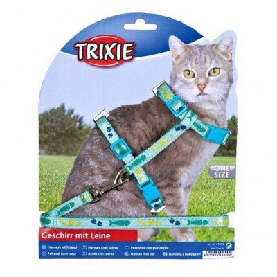 Шлейка-поводок Trixie для кошек и мелких собачек - 22-36 см в Алматы и в Казахстане за 2 910 ₸