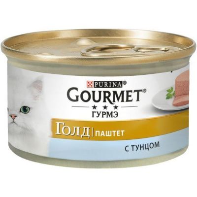 Консервы Purina Gourmet Gold для кошек (Тунец) - 85 гр в Алматы и в Казахстане за 710 ₸