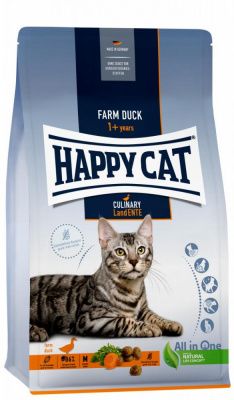 Корм для кошек Happy Cat Culinary Land Ente, для взрослых кошек, с нежной фермерской уткой, 1,3 кг в Алматы и в Казахстане за 4 900 ₸