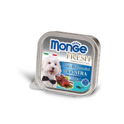 Паштет Monge Fresh для собак утка - 100 гр в Алматы и в Казахстане за 900 ₸