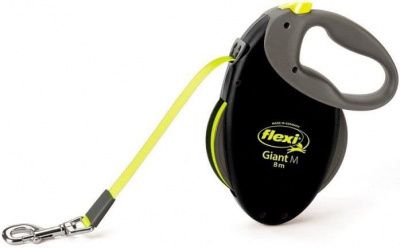 Рулетка Flexi Neon Giant L для собак - до 50 кг / лента 8 м для собак в Алматы и в Казахстане